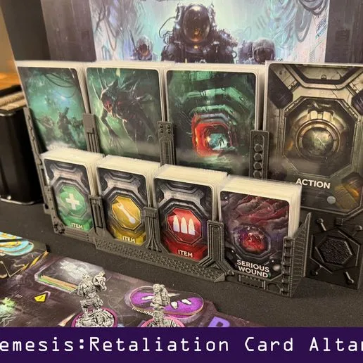 Nemesis Retaliation Card Altar and Gameplay Organizer | Unofficial