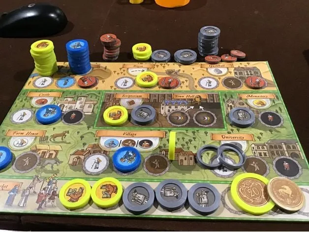Parametric Token Capsules for Board Game Tokens - Orleans, Scythe, PnP, etc