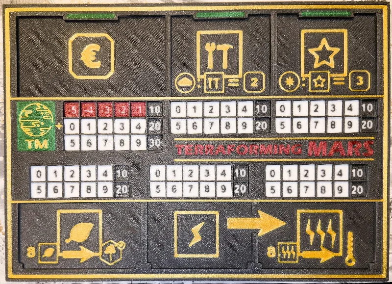 Terraforming Mars - Playerboard V3