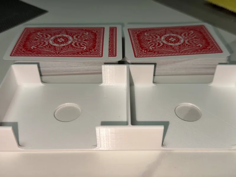 Dual Poker Card Holder / Insert (Vertical Stack)