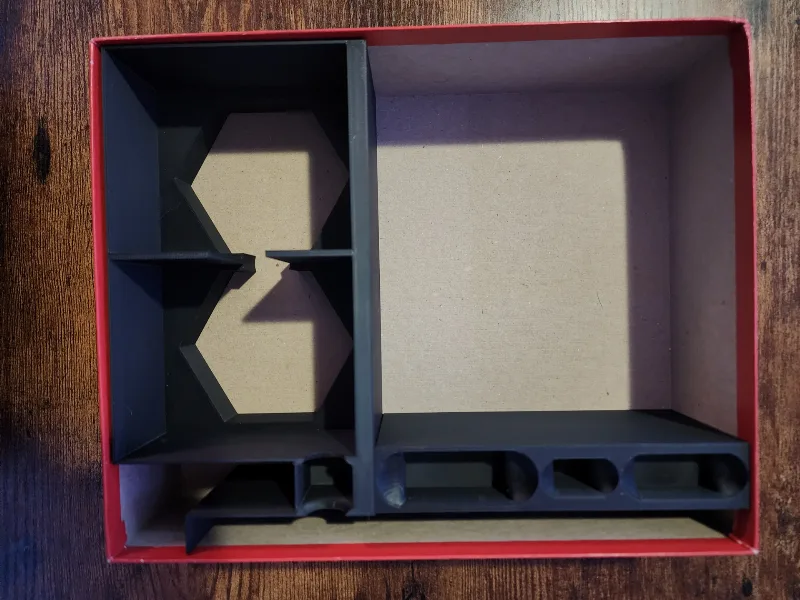 Catan box insert (with companion accessories)