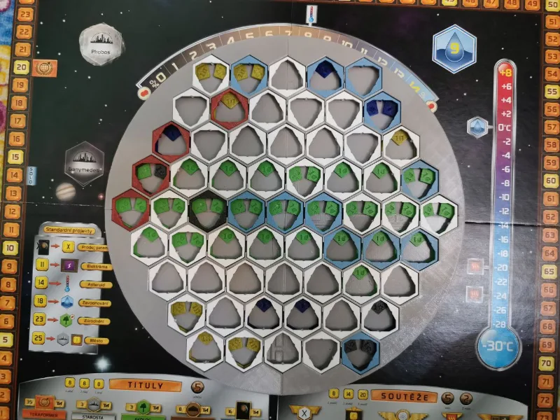 Customisable board for Terraforming mars