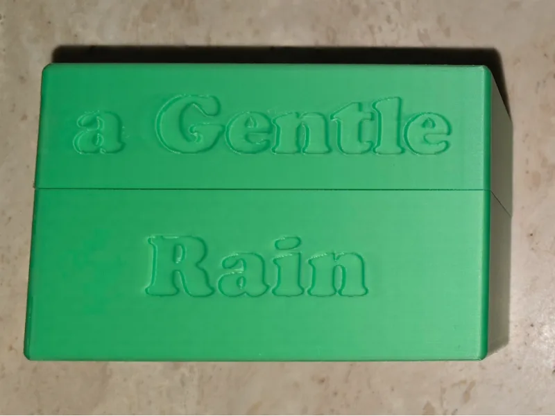 "A Gentle Rain" storage box