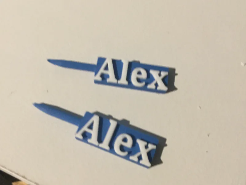 Customizable Name Token for Cribbage Board