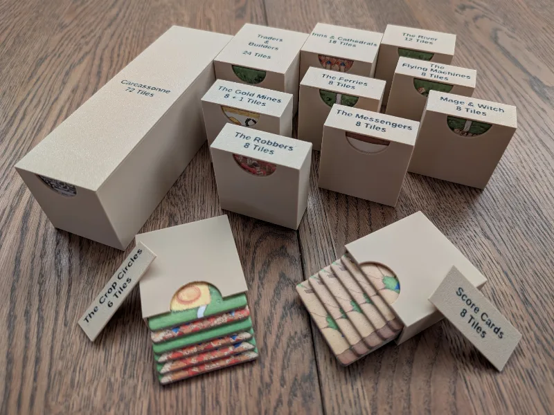 Carcassonne Big Box: Tile Boxes with Push-Fit Lids