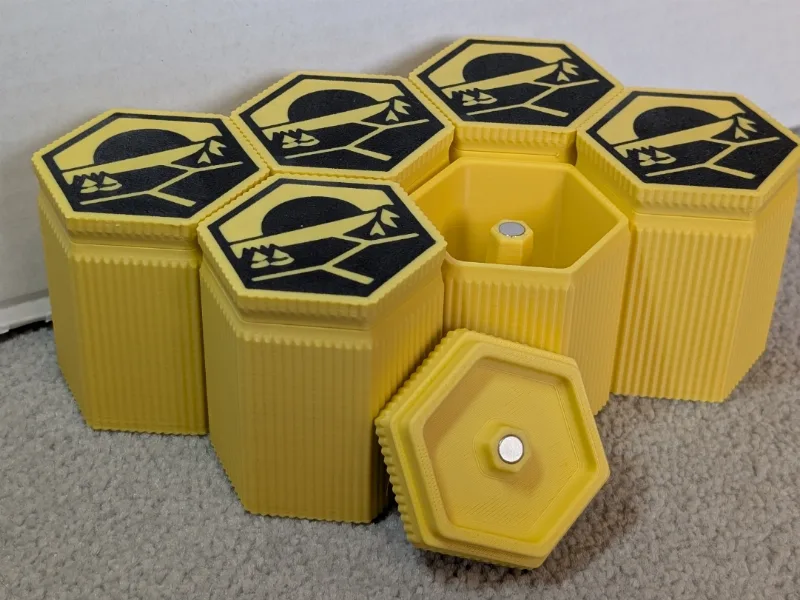 Magnetic Catan Player Piece Box