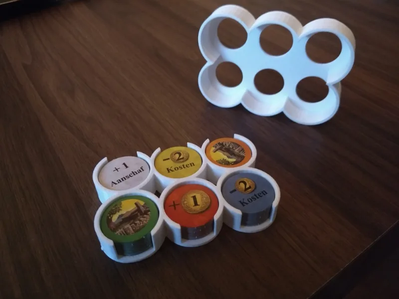 Dominion Adventures Token Box (Circular tokens) with cover