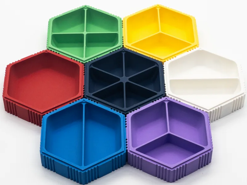 Magnetic Hex Tray SYSTEM for Board Games Stackable