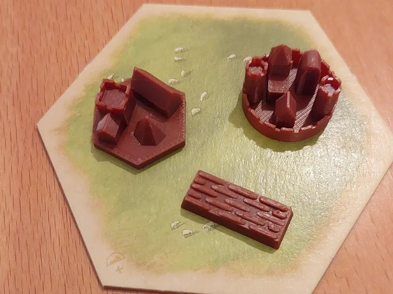 New 3D pieces for Catan