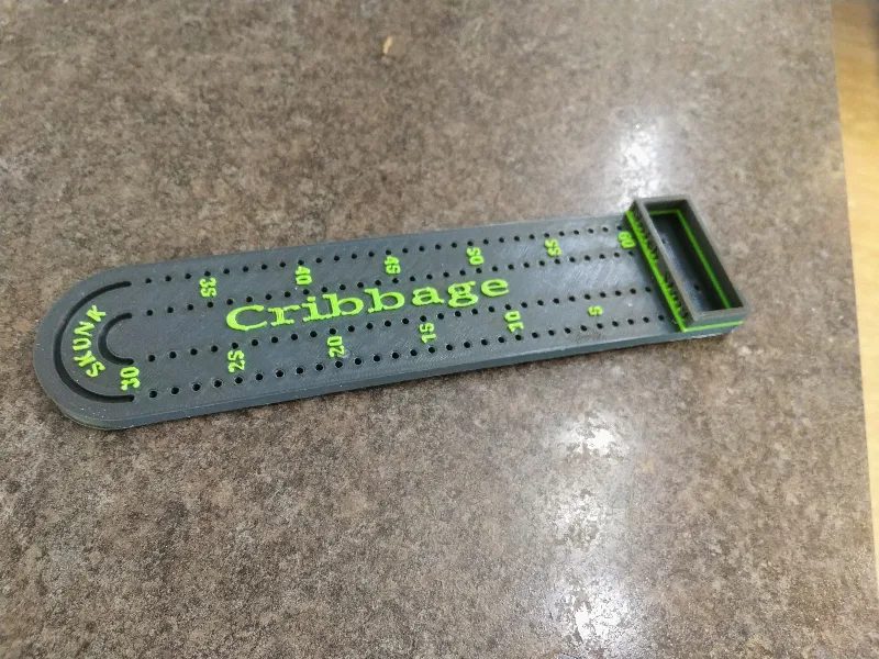 Half Cribbage Board