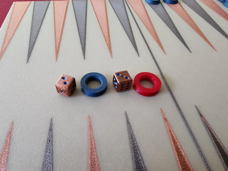 Backgammon Set (muticolor and travel friendly)