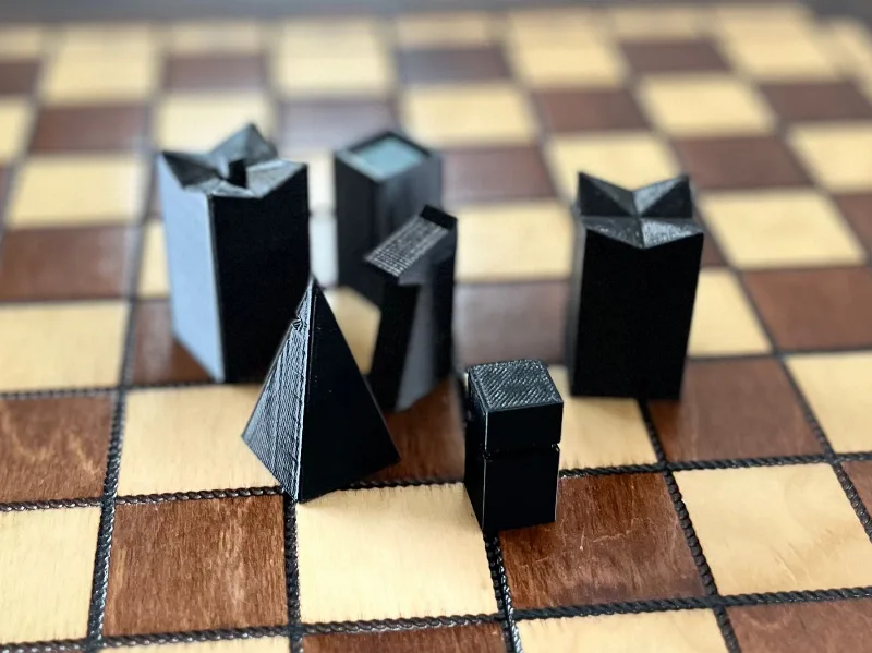 minimalist chess set