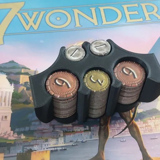 7 Wonders coin tray