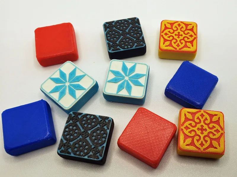 RifRaf 3D Azul Tile Board Game and tile printing plate
