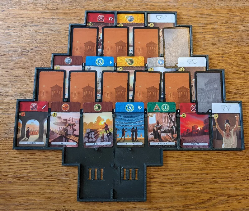 7 Wonders Duel + Agora + Pantheon Card Holder