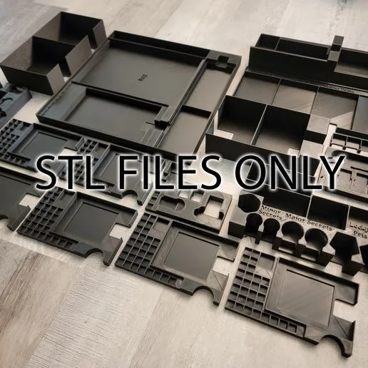 Clank!: Catacombs Unofficial Insert / box organizer (also supports Lairs & Lost Chambers and Adventuring Party expansion)