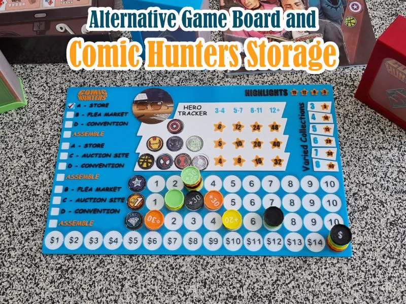 Comic Hunters Game Board