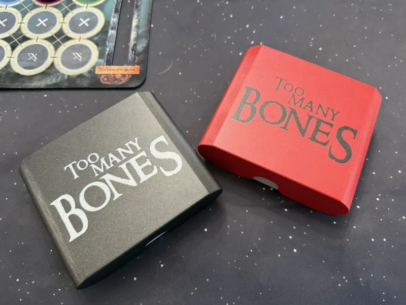 Poker Chip Tray with lid (Too Many Bones)