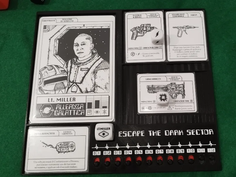 Escape the dark sector Player dashboard