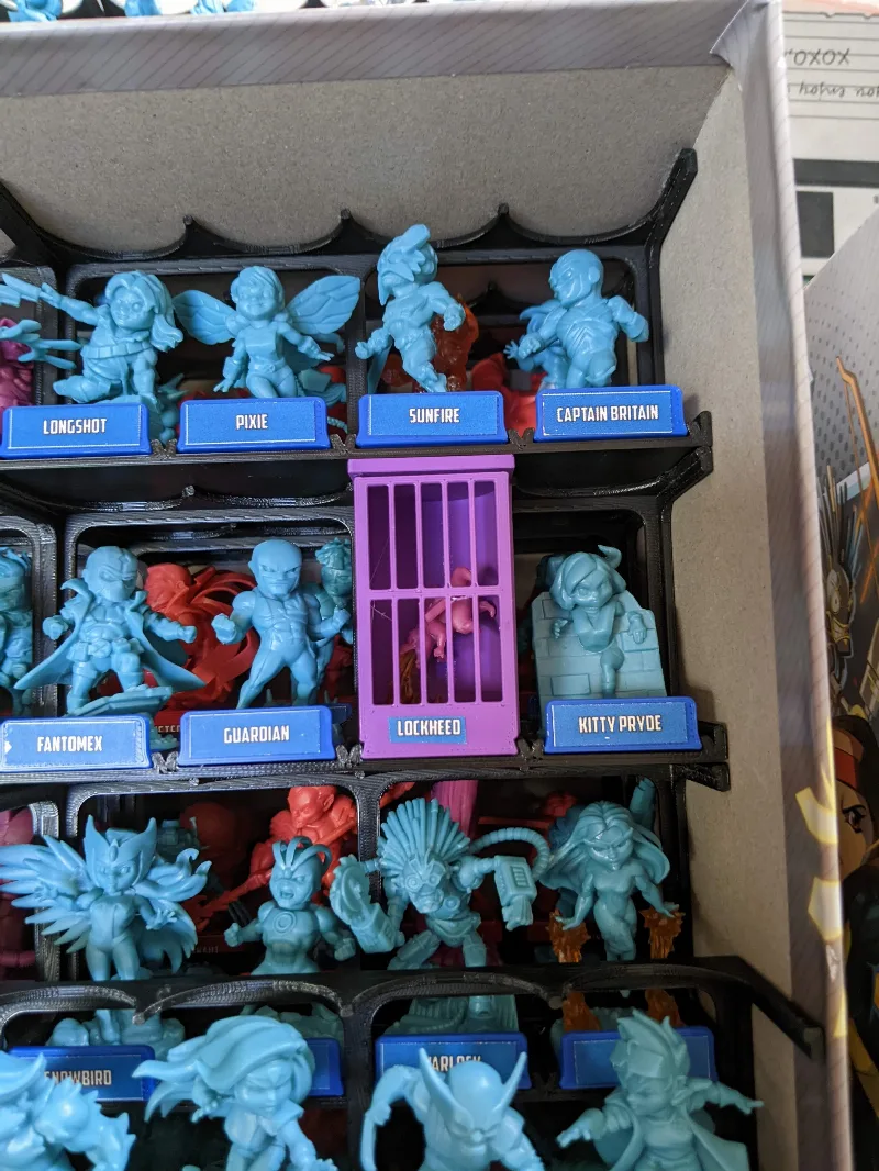Marvel United (Season 1 & 2) Miniatures Box Insert - Large and XLarge mini holders