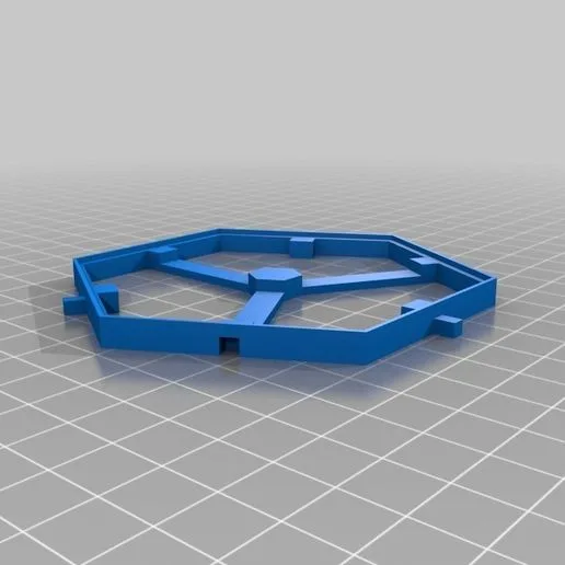 Modular Catan Hex Tile Holder with Sea/Port Tiles