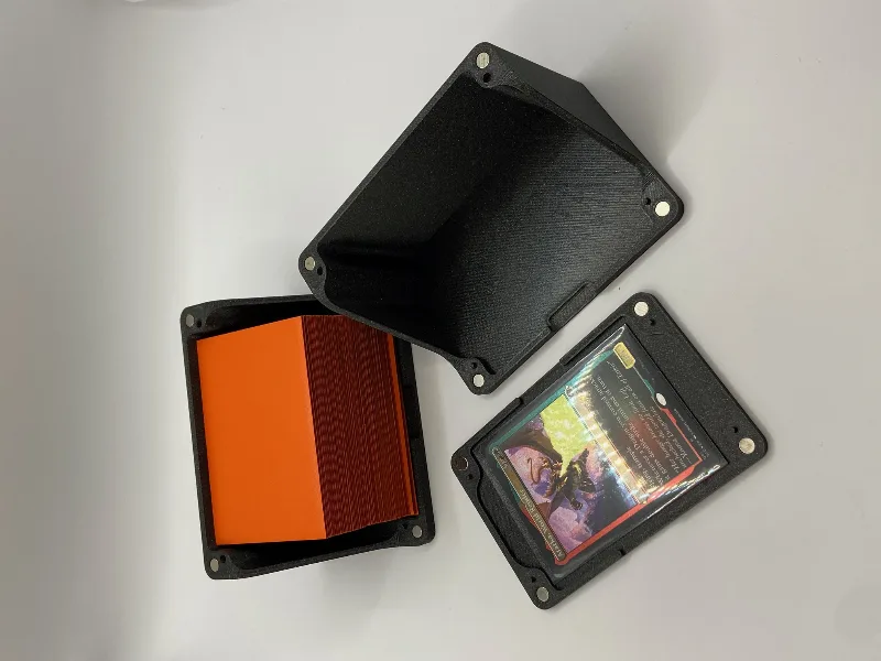 COMMANDER EDH DECK BOX AND TRAYS FOR MAGIC THE GATHERING, POKEMON, OR ANY OTHER TCG