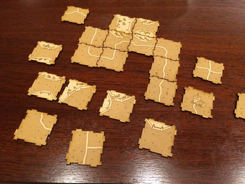 Locking Carcassonne tiles