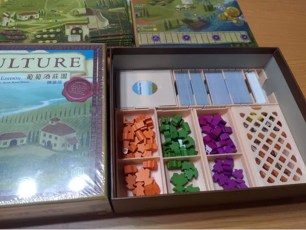 Viticulture boardgame insert