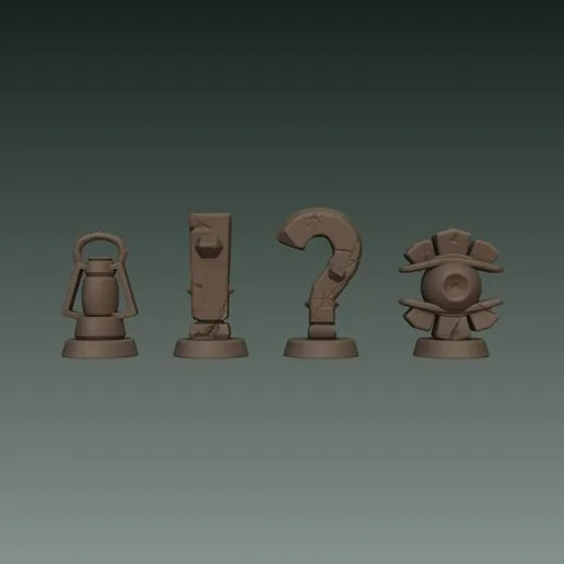 TOKENS FOR THE GAME MANSIONS OF MADNESS