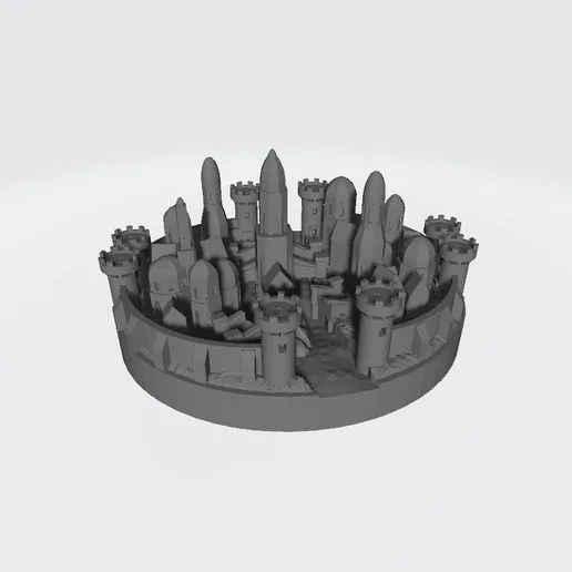 Osgiliath 3D city miniature compatible with War of the Ring board game