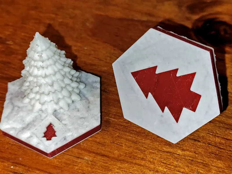RifRaf 3D Terraforming Mars Christmas Tile