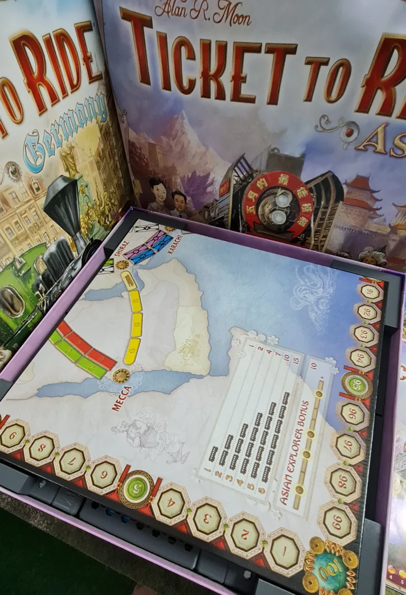 Insert for Ticket to Ride Map Collection: Volume 1 – Team Asia & Legendary Asia
