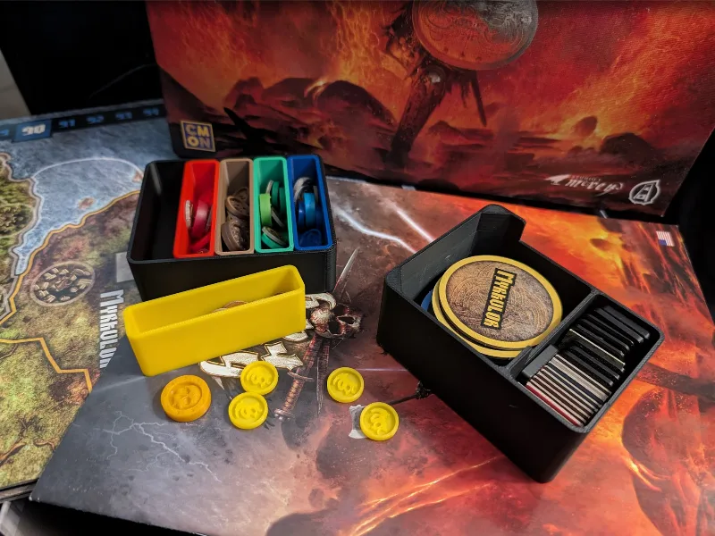 Blood Rage + 5P - Player Piece Organizer Inserts