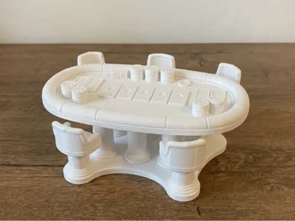 Miniature Poker Table - Casino Decoration