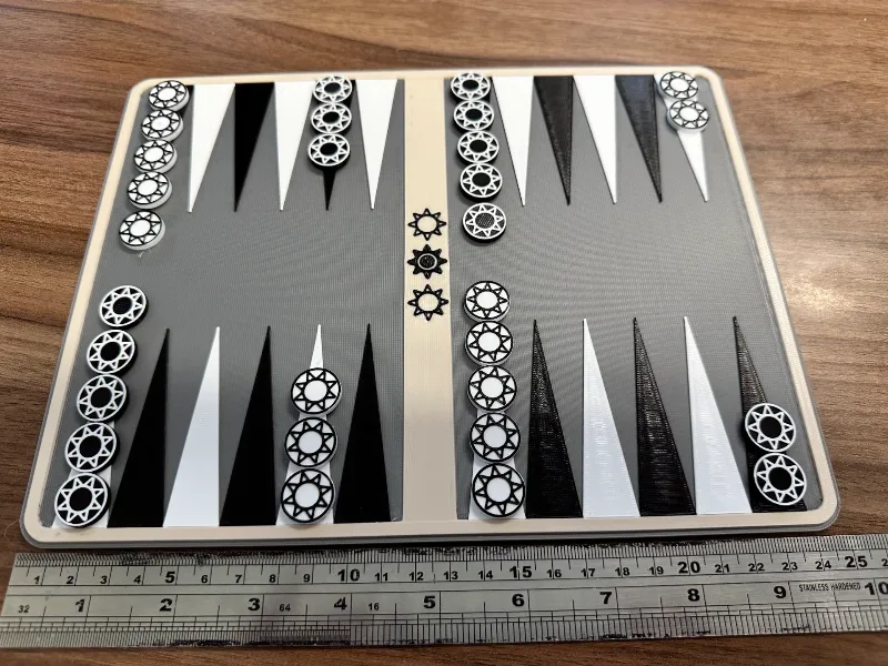Basic Backgammon Board and Pieces