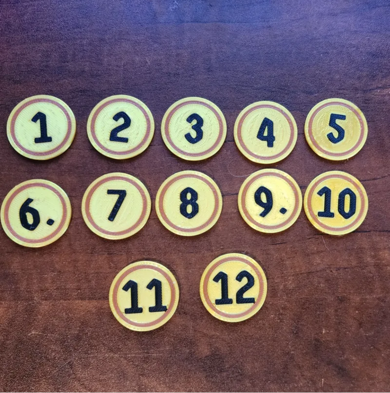 Frosthaven Number Tokens