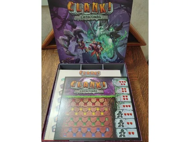 Clank! Catacombs insert &amp; organizer - also holds Adventuring Party expansion