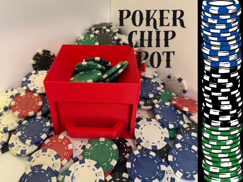 Poker chip pot