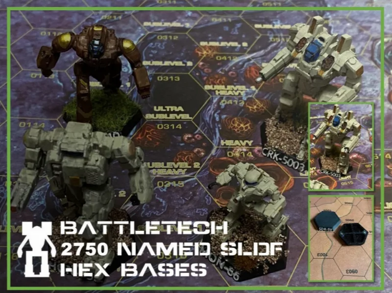 BattleTech 2750 Named SLDF Mech Hex Bases