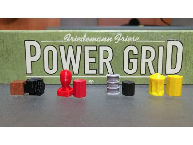Power Grid game pieces