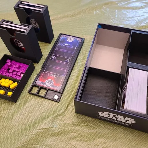Star Wars The Deckbuilding game insert (Supports sleeved cards)