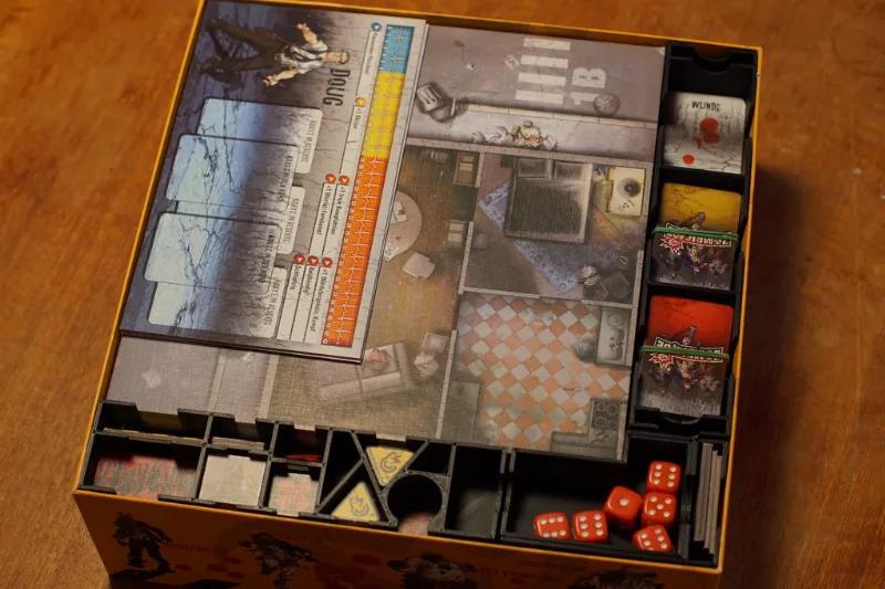 Zombicide Season1 box organizer - token & card holder