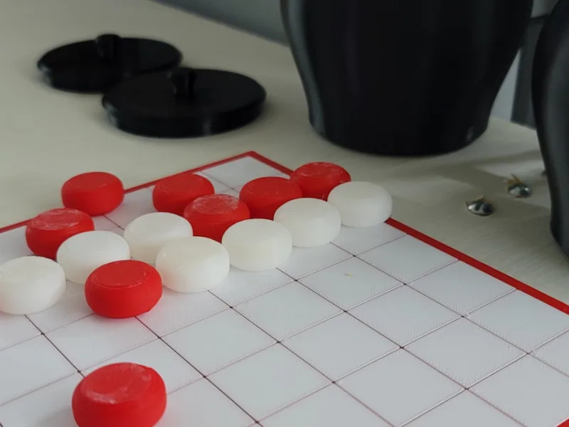 9x9 Go Board with Pieces and Jars