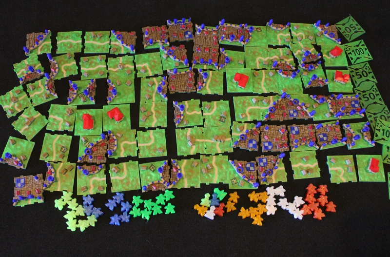 Rifraf 3D Carcassonne Complete Base Game