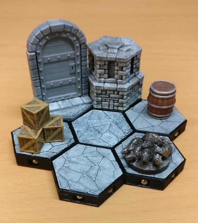 MagHex Bases - 5mm magnetic ball overkill edition - Gloomhaven / Frosthaven