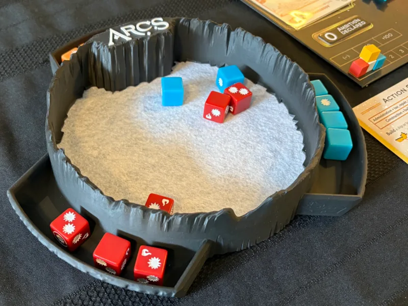 Arcs boardgame - Dice tray