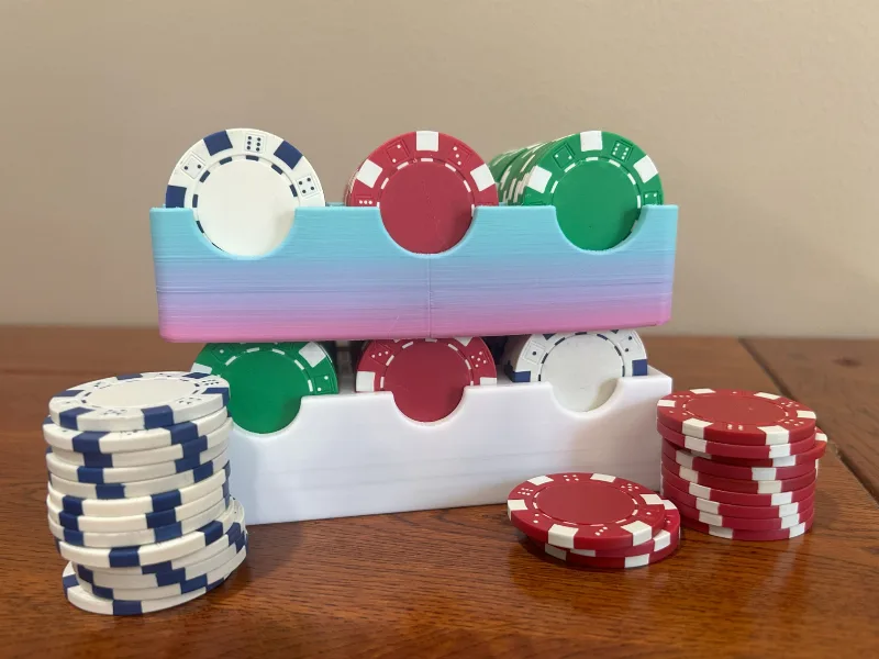 Stackable Poker Chip Rack