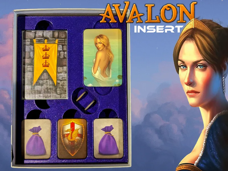 The Resistance: Avalon Board Game Insert (Fits Premium Sleeved Cards)