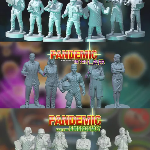 Pandemic Base + In the Lab + State of Emergency Characters Bundle