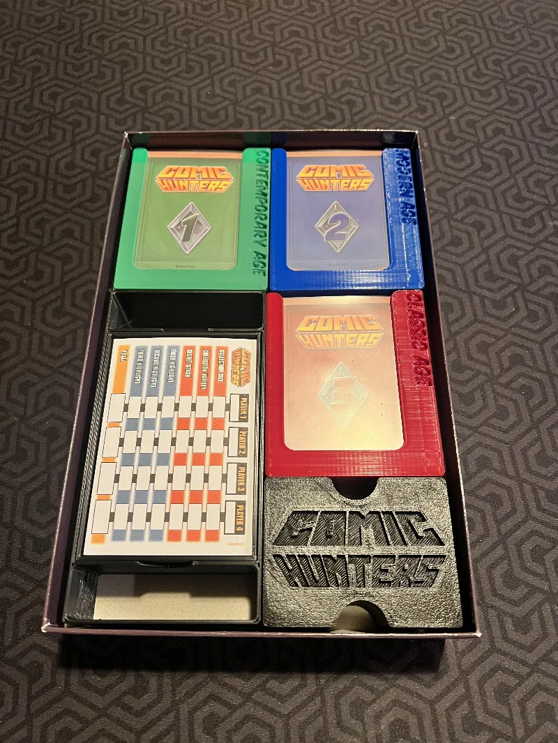 Comic Hunters Board Game Insert & Tokens [2024 - SpinMasters - English Edition]